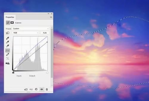 آموزش طراحی غروب خورشید در فتوشاپ